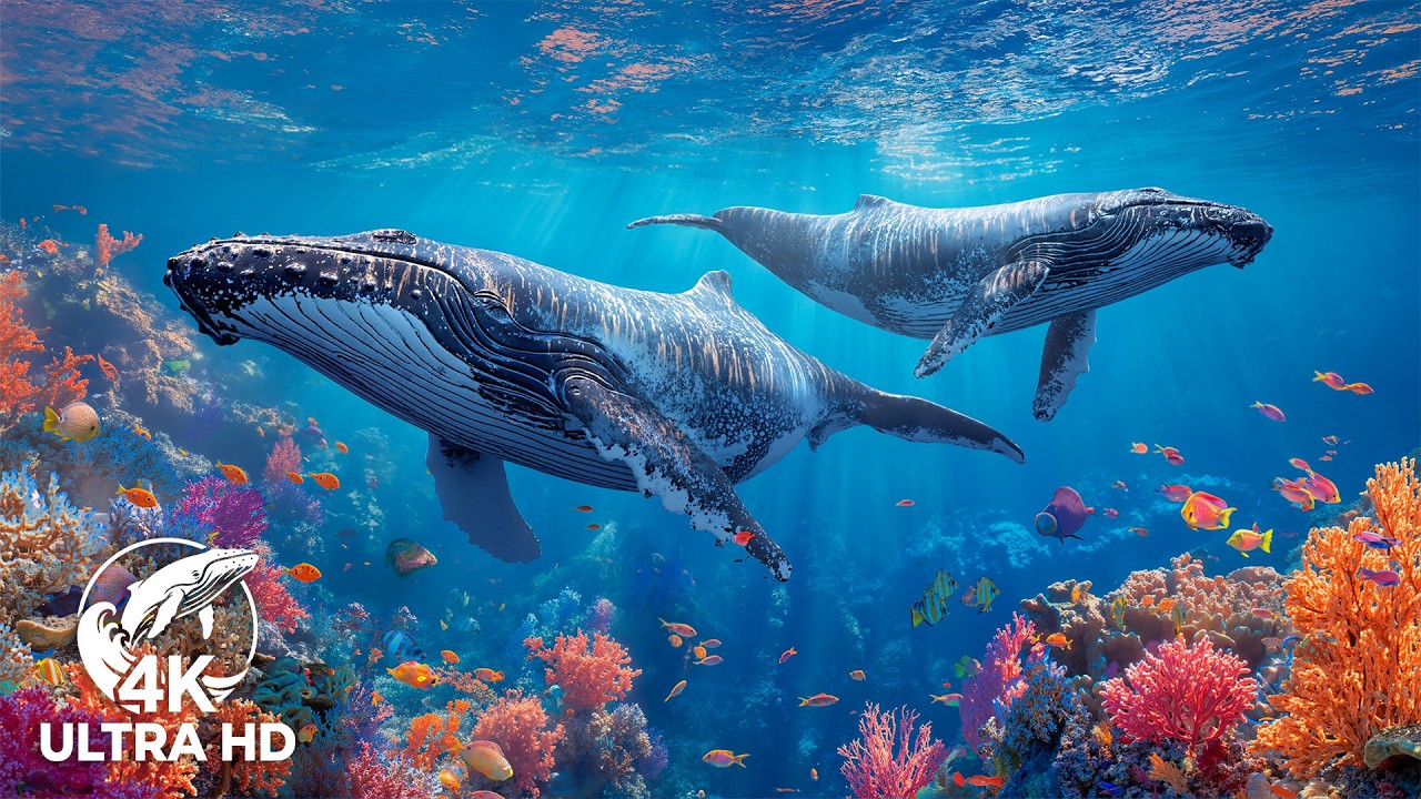 Подводные чудеса 4K — лучшие морские животные в формате 4K с расслабляющей музыкой для отдыха.