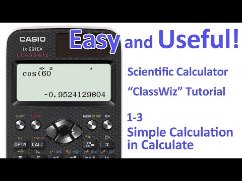 ClassWiz Calculator Tutorial -  Introduction 1-3 Simple Calculation in Calculate