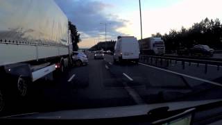 Dash Camera Lorry Crash M25 UK