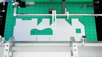 Full servo combined window patching machine