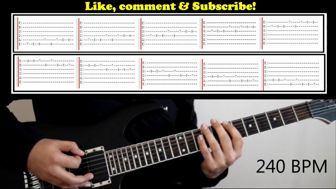 Easiest scale & Exercise to build Finger speed on Guitar! YouTube
