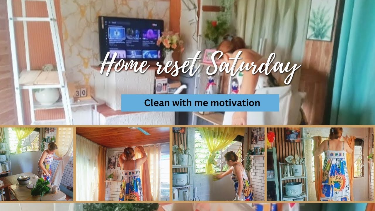 Home reset  Saturday clean with me|| cleaning motivation !!! Quick family vlog home