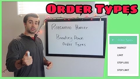 The 4 Different Order Types On Robinhood | Investing 101