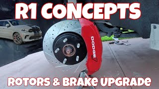 Durango R1 Concepts rotors and brake pads upgrade | CCI Auto Caliper Covers |Installation & Review