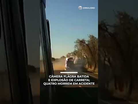 Video Batida entre carretas provoca explosão, mata 4 pessoas e deixa feridos em rodovia |