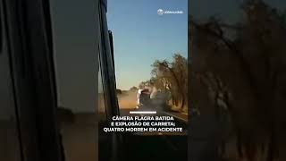Semi-truck crash causes explosion, kills 4 and leaves others injured on highway | #PrimeiroImpacto