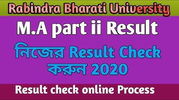 RBU DDE M.A Part ii Result✔️ Rabindra Bharati University Rabindra Sangeet Subject Result