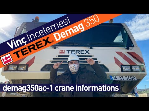 Devasa Vinç Terex Demag AC 350 İnceliyoruz / Vinç Çalışması ve İnşaat Videoları