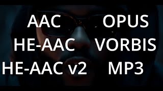 4 Audio Codec Comparison