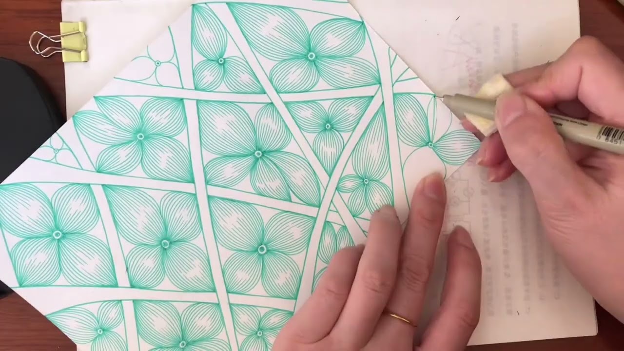 Easy DIY Doodle: Hypnotic Line Art Flower for Beginners (No Skills Needed)