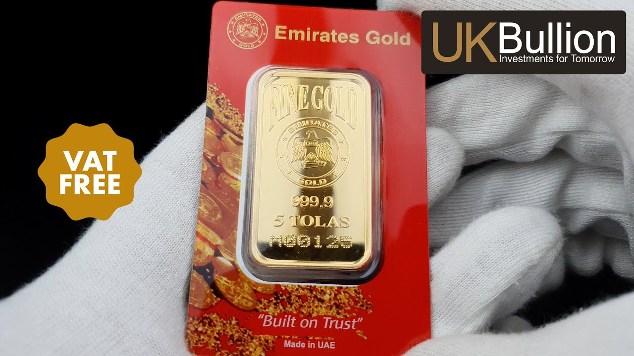 5 Tola Emirates Gold Bar In Certified Blister I Buy