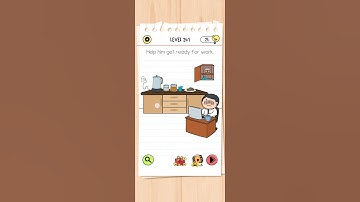 Help him get ready for work. brain test all star IQ level 241 solutions