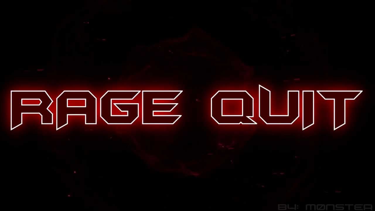 INTRO RAGE QUIT GAME PLAYS!