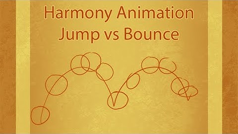 Animating a jump vs a bounce in toonboom Harmony