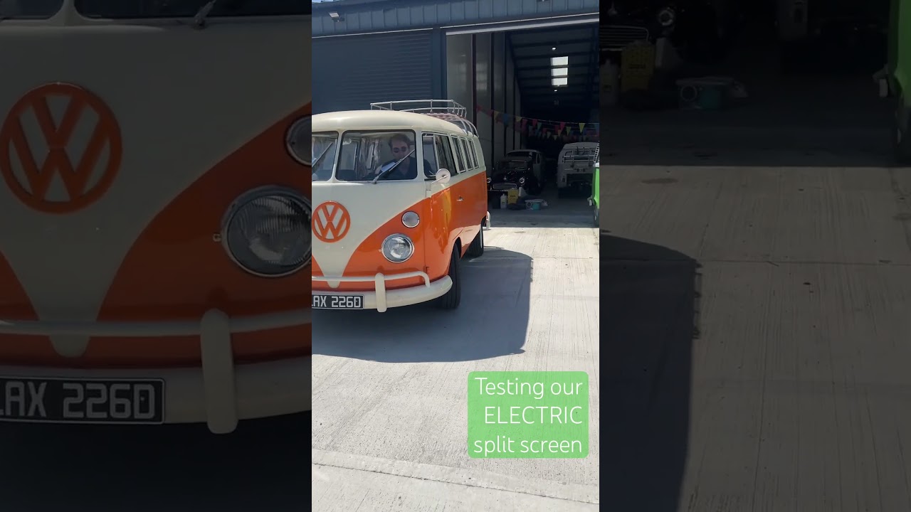 Testing our electric split screen 