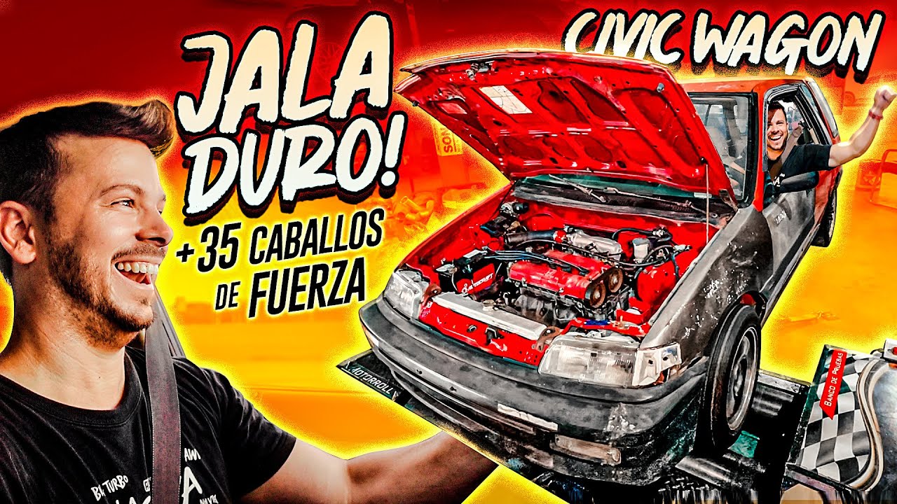 LE SAQUÉ MÁS DE 35 CABALLOS A MI CIVIC D16 WAGON!! - Tuning + Prueba - Restauración HONDA EP.5