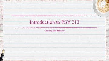 PSY213 Introduction