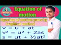#Equation of #motion #prove by #graphical method by #Arvind Kumar #Gupta