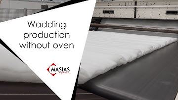 Wadding production line without oven