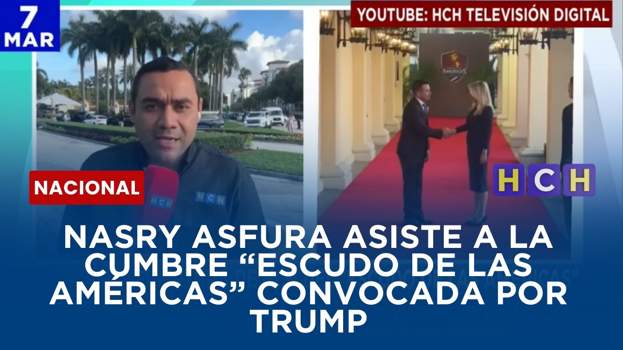Nasry Asfura asiste a la Cumbre “Escudo de las Américas” convocada por Trump