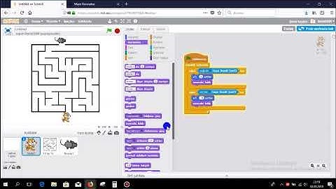 Scratch ile Windows Ortamında Labirent Oyunu Algoritması - IF Komutu ve Döngü Kullanımı