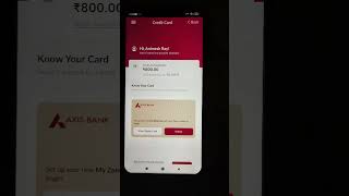 axis bank myzone credit Card activation|| Axisbank virtual credit card activation