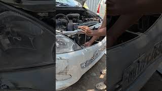 Toyota Innova restore front bumper and fender #repair #autobodyrepair #carcare #painting# Auto sense