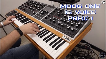 Moog One 16 Voice Part. 1 [Preset Sound] | No Talking |
