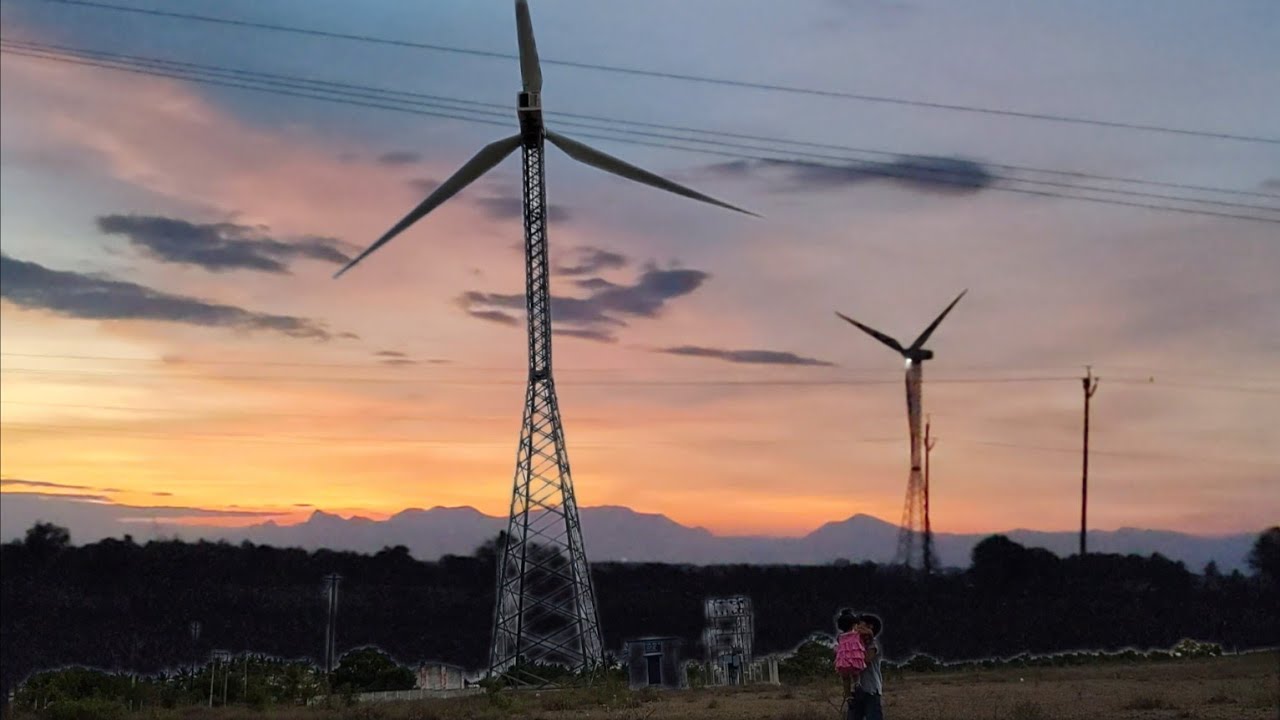 Windmill day and night view | Wind turbine | windmill closeup view ...