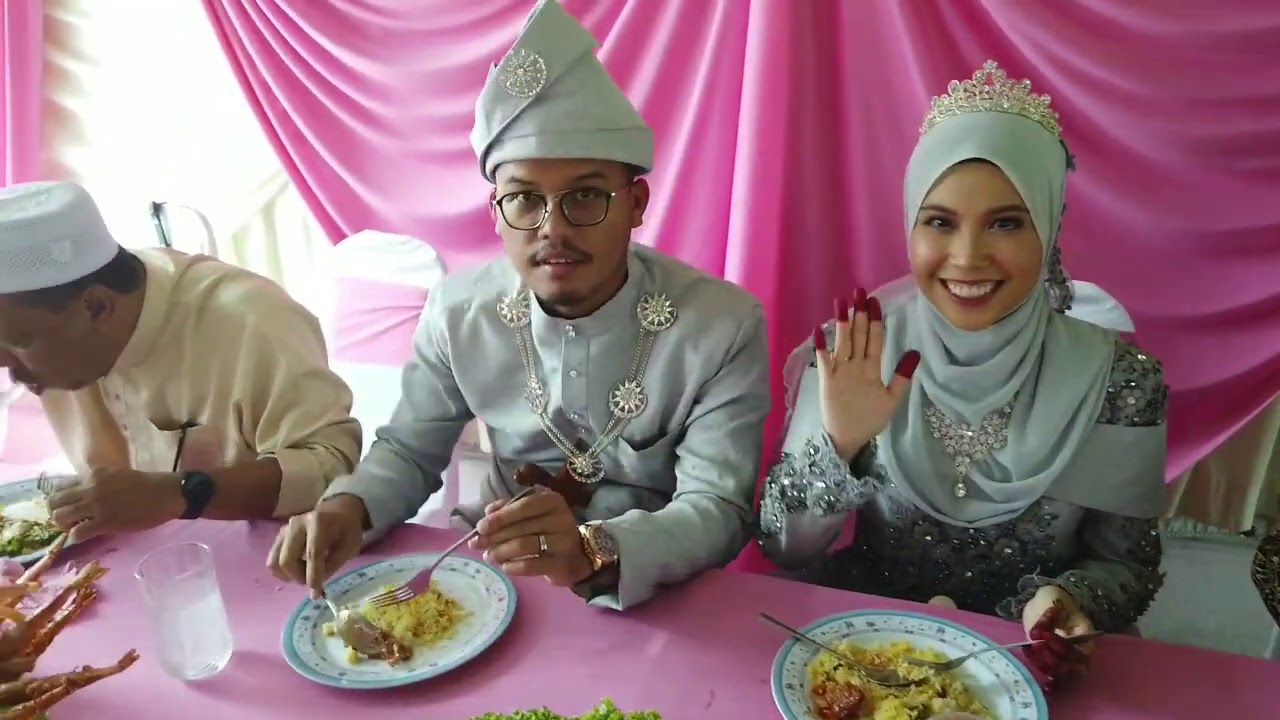 تتمة تقاليد العرس الماليزي/ العرس عند عائلة العروس/كيف استقبلت العروس عريسها😍