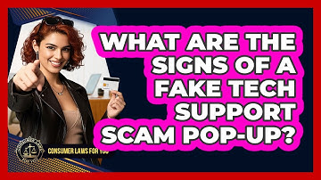 What Are The Signs Of A Fake Tech Support Scam Pop-up? - Consumer Laws For You