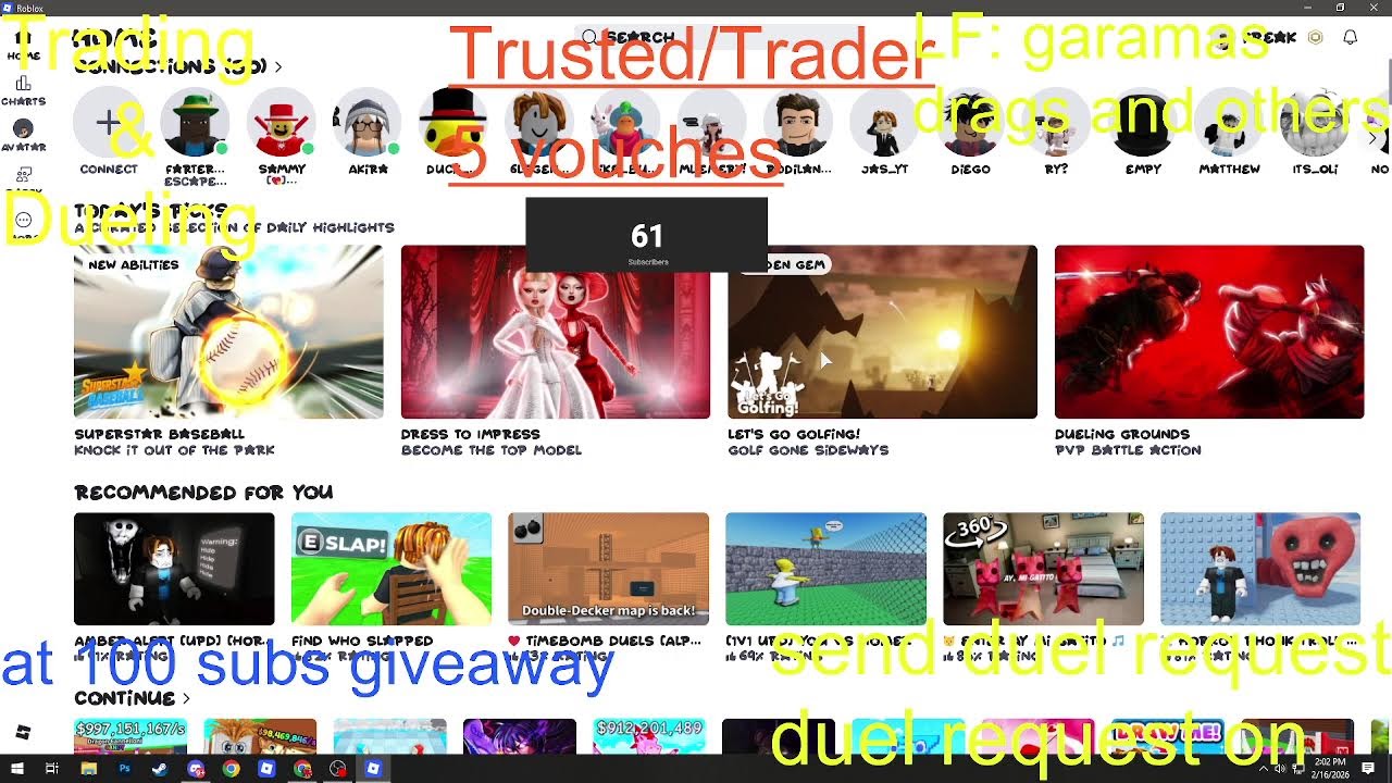 SAB PVP AND TRADING :)