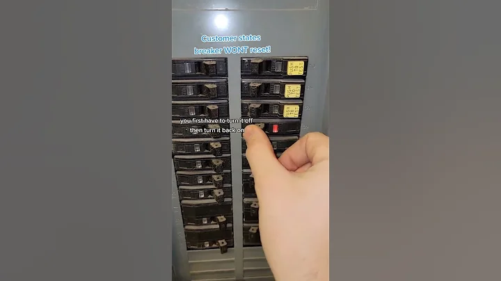 How to reset a circuit breaker. Should I charge them? #fyp #handyman #electrician