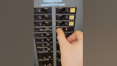 How to reset a circuit breaker. Should I charge them? #fyp #handyman #electrician