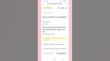 Binance Near Protocol Learn and Earn Quiz Answers