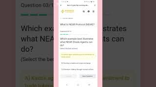Binance Near Protocol Learn and Earn Quiz Answers