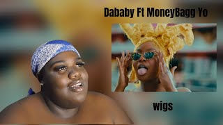 DaBaby Ft MoneyBagg Yo -Wigs ( Official Music Video) Reaction Video 🔥