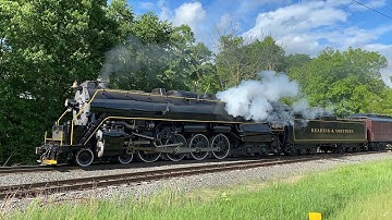 Reading & Northern T-1 2102 Steam Shows Off Her Reading 6-Chime Passenger Whistle (May 2022)