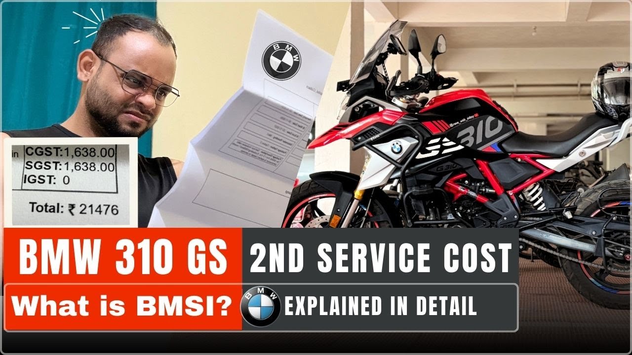 BMW G310 GS 2nd Service Cost in 2025 — What to Expect & What “BMSI” (Explained)
