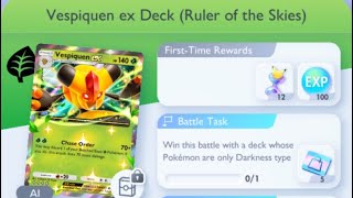 Pokémon TCG Pocket - Expert Solo Battle | Vespiquen ex Deck (Ruler of the Skies)