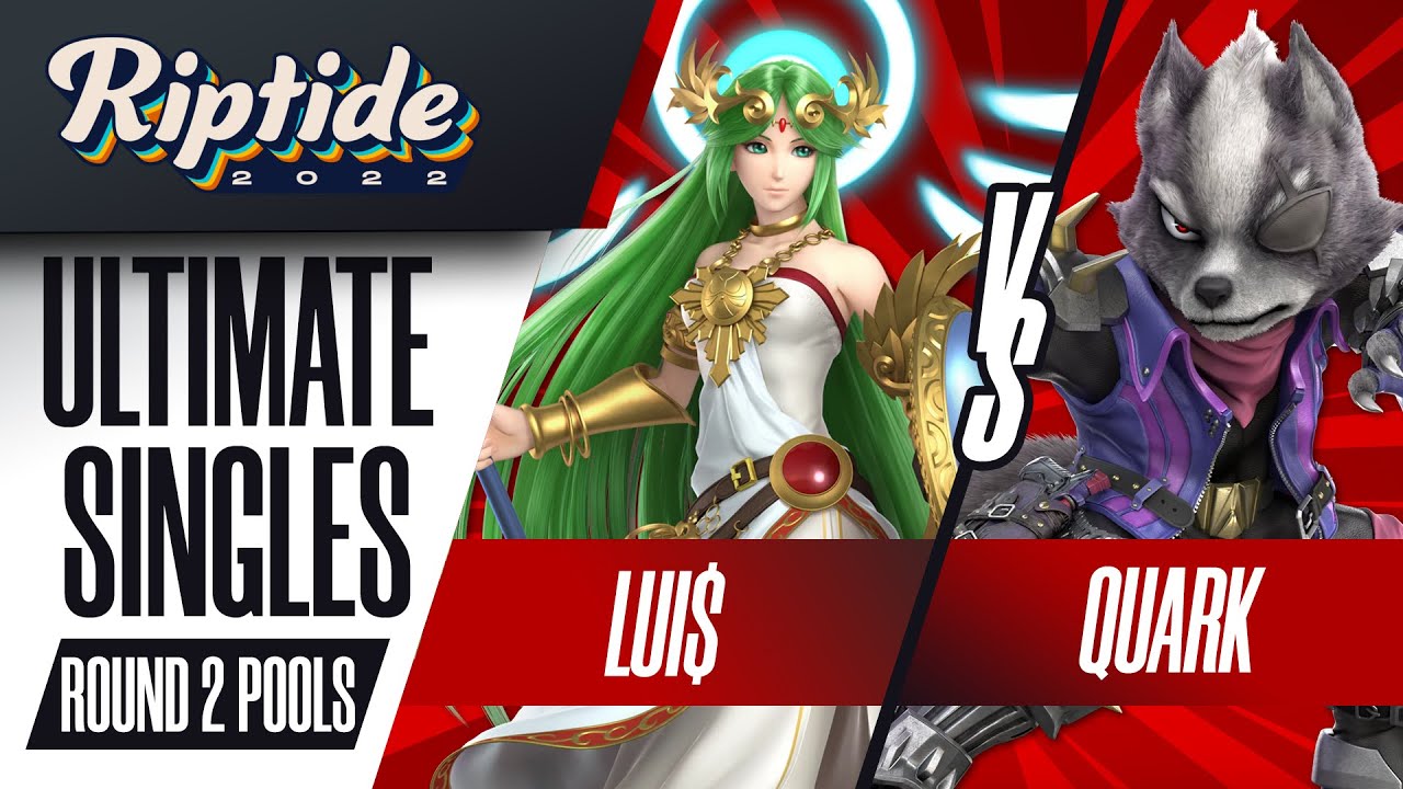Lui$ vs Quark - Ultimate Singles R2 Pools - Riptide 2022 | Palutena vs Wolf, G&W