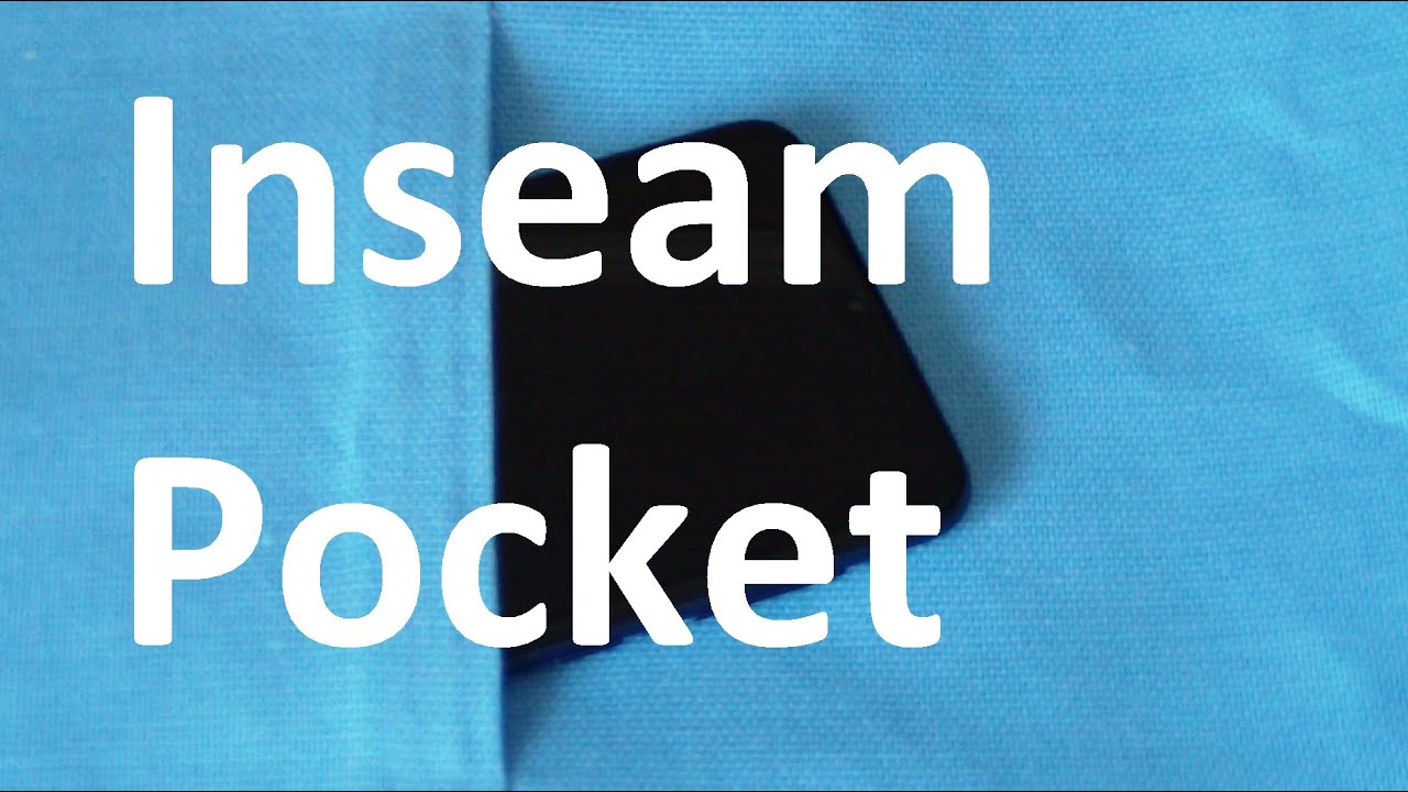 How to Sew an Inseam or Invisible Pocket. Sewing Tutorial with