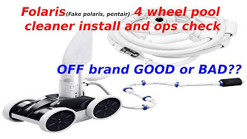 Folaris (fake Polaris, Pentair) Amptyhub or Makhoon 4 wheel pool cleaner setup and startup.