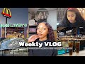 weekly vlog: grocery 🛒 + creating hair content💖 + attempting banana pancakes 🥞+ more