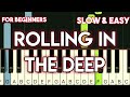 Adele - Rolling in the Deep | Easy Piano Tutorial 🎹