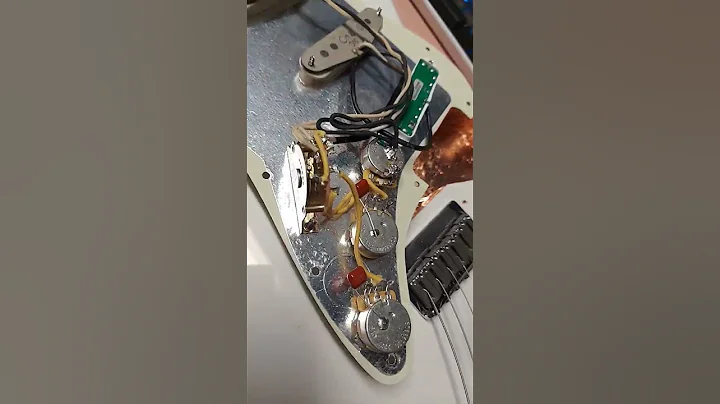Stratocaster wiring almost complete #shorts