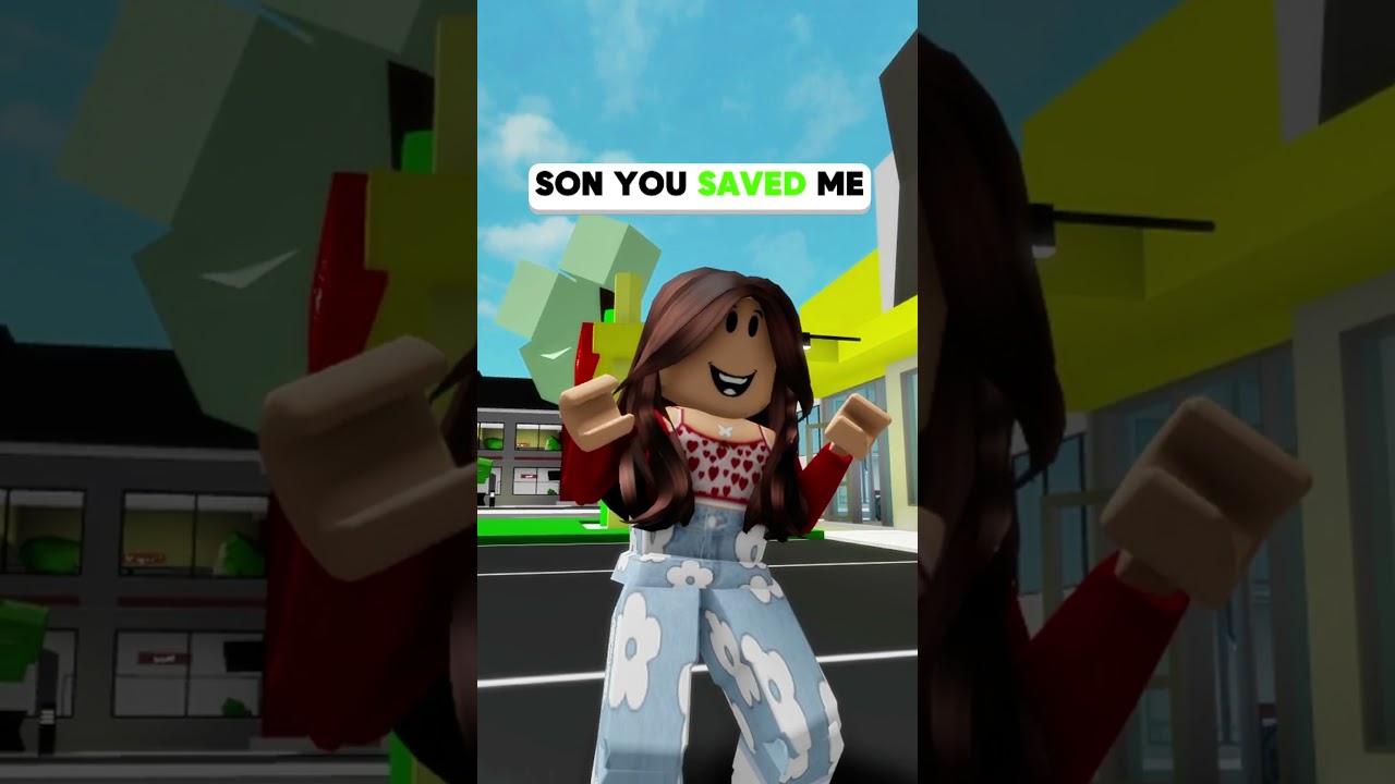 Brookhaven RP but she ADOPTS a kid with SUPER POWERS... #brookhaven #brookhavenrp #roblox