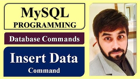 Insert Command | Insert Data Into a Table | DML | MySQL Programming | Structured Query Language |