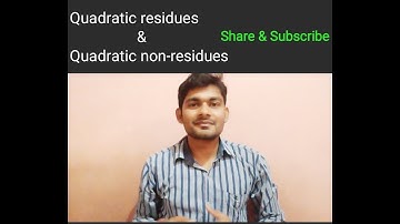 Quadratic residues & Quadratic non-residues | Euler