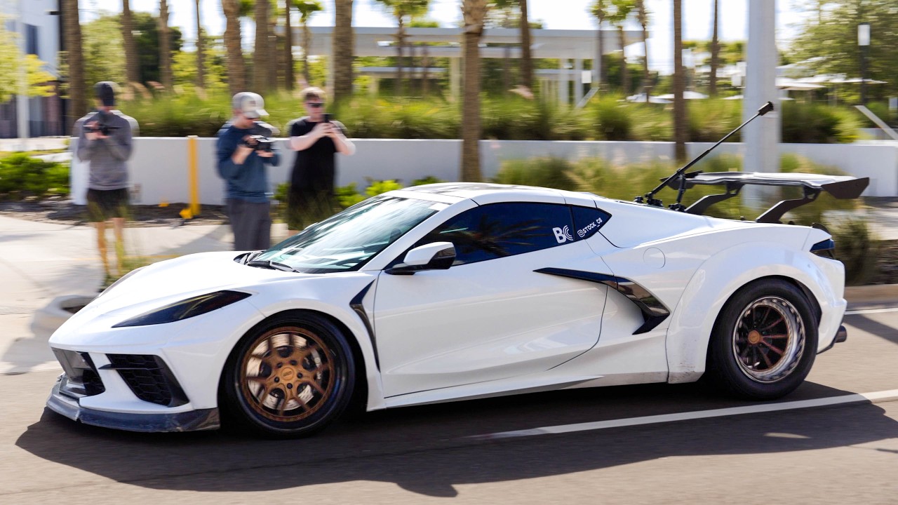 Orlando Cars & Coffee Parking Garage | Need for Speed style, Pure Exhaust & Flames | August 2025